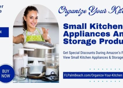 Declutter Organize Your Kitchen Navy on Cream Image