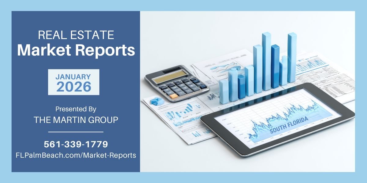 January Market Reports Real Estate Martin Group Web Page Banner Blues 3D Graph