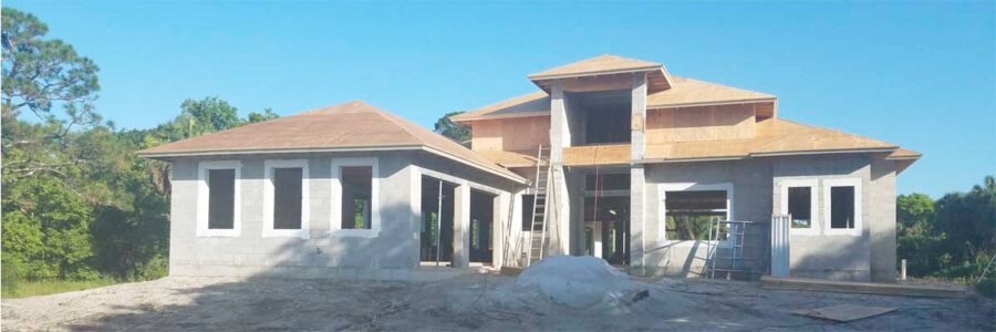 New Construction Concrete Block Ranch House 1200x400