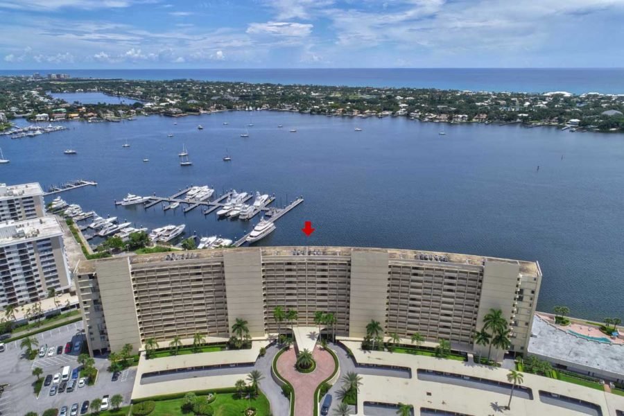 Old Port Cove Condo Building Intracoastal Marina East View From Balcony FLPalmBeach Martin Group Real Estate Image