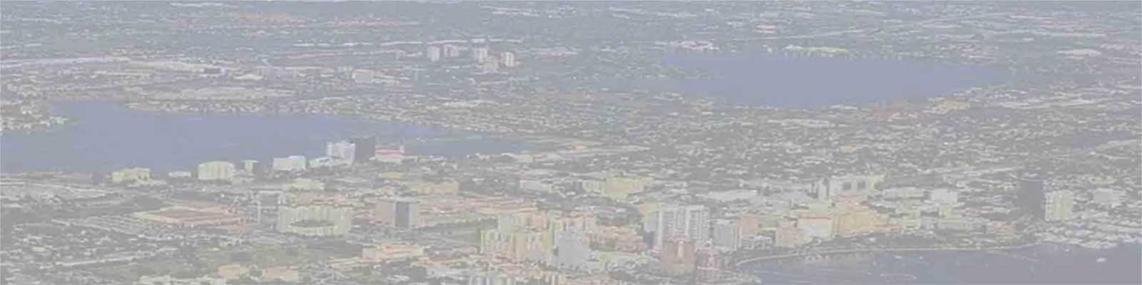 West Palm Beach Ariel ViewWhite Overlay