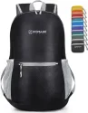 Backpack Light Weight Foldable MultiColors Zomake Black