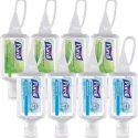 Purell Hand Sanitizer Travel Pack of 8 Variety Natural & Refresh Blue & Green on White